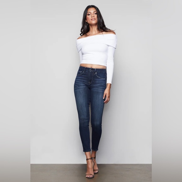 Good American Denim - Good American Good Legs Crop Jeans Blue 260 Size 10/30